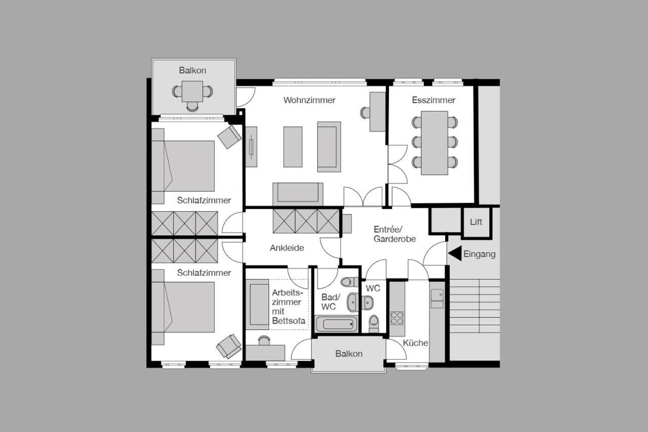 City Stay Furnished Apartments - Fasenstaubstrasse Schaffhausen Ngoại thất bức ảnh